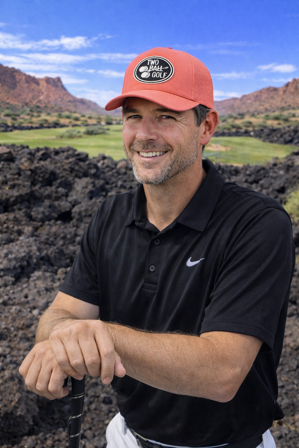 OG Blackout Circle Logo on the Pacific Headwear Watermellon Hat